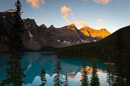 Moraine Lake at sunrise